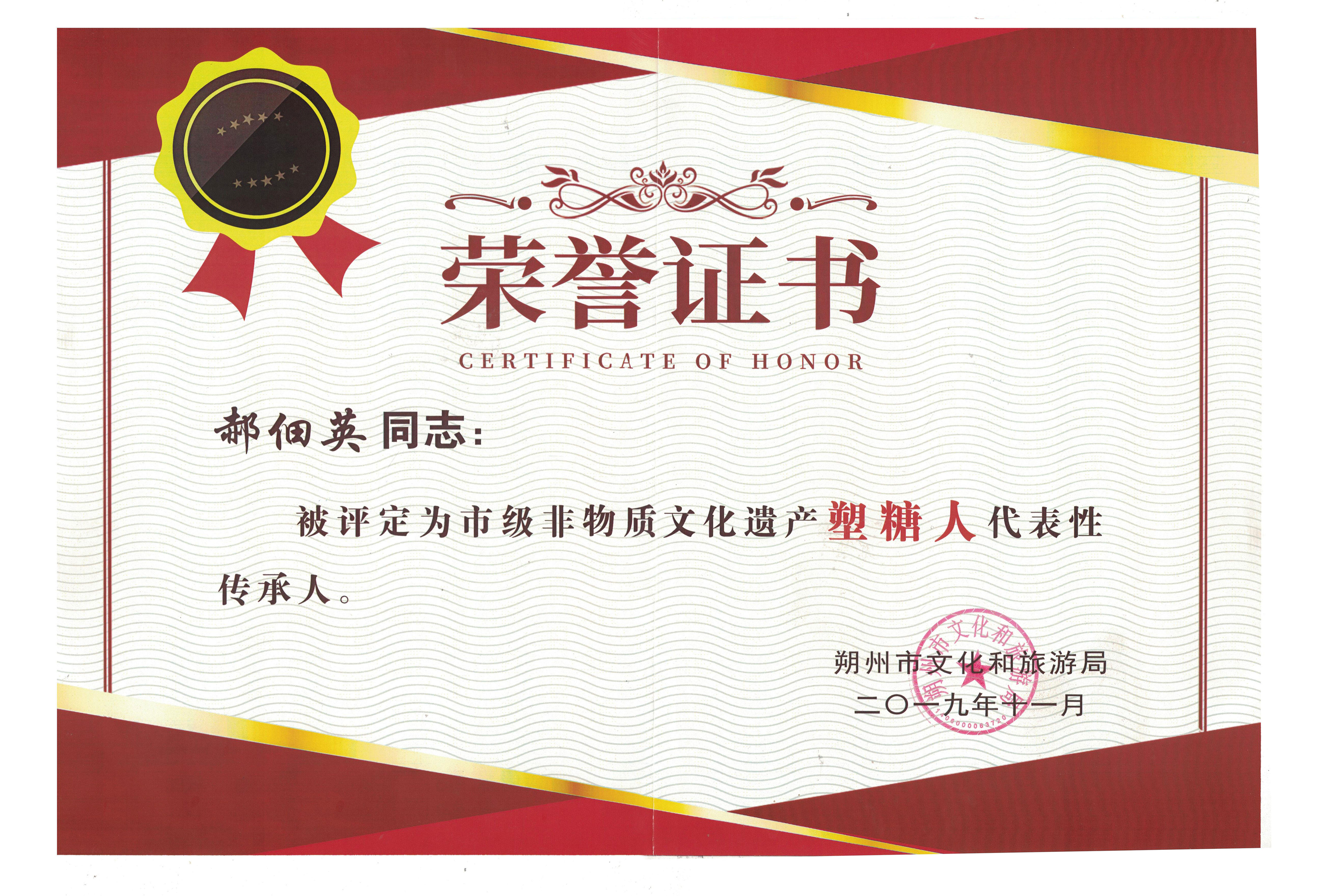 2019年非物质文化遗产传承人